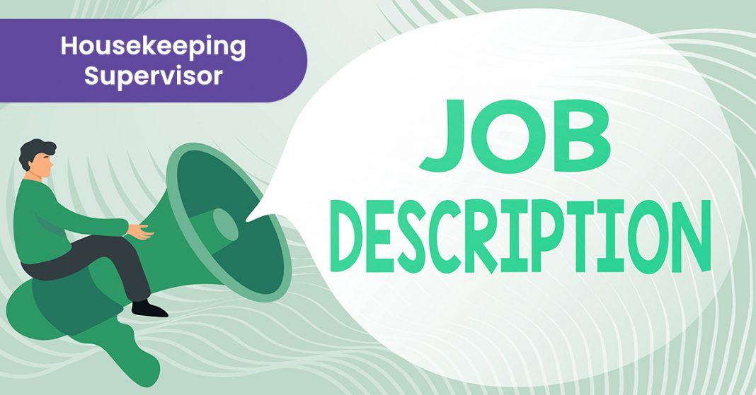 Housekeeping Supervisor job description